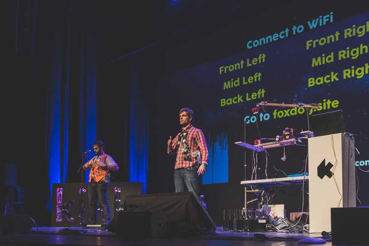 Foxdog Studios performing Robot Chef at KiKK Festival